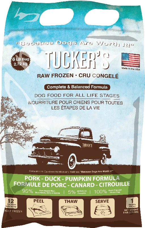 Tucker's Pork-Duck-Pumpkin Dog Food