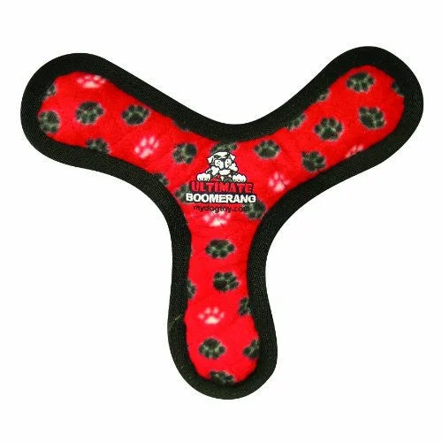 Tuffy Ultimate Bowmerang Red Paw Tug Toy