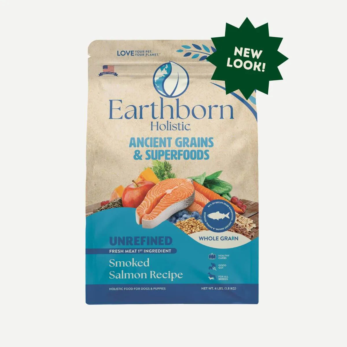 Earthborn Unrefined Smoked Salmon Recipe dry dog food