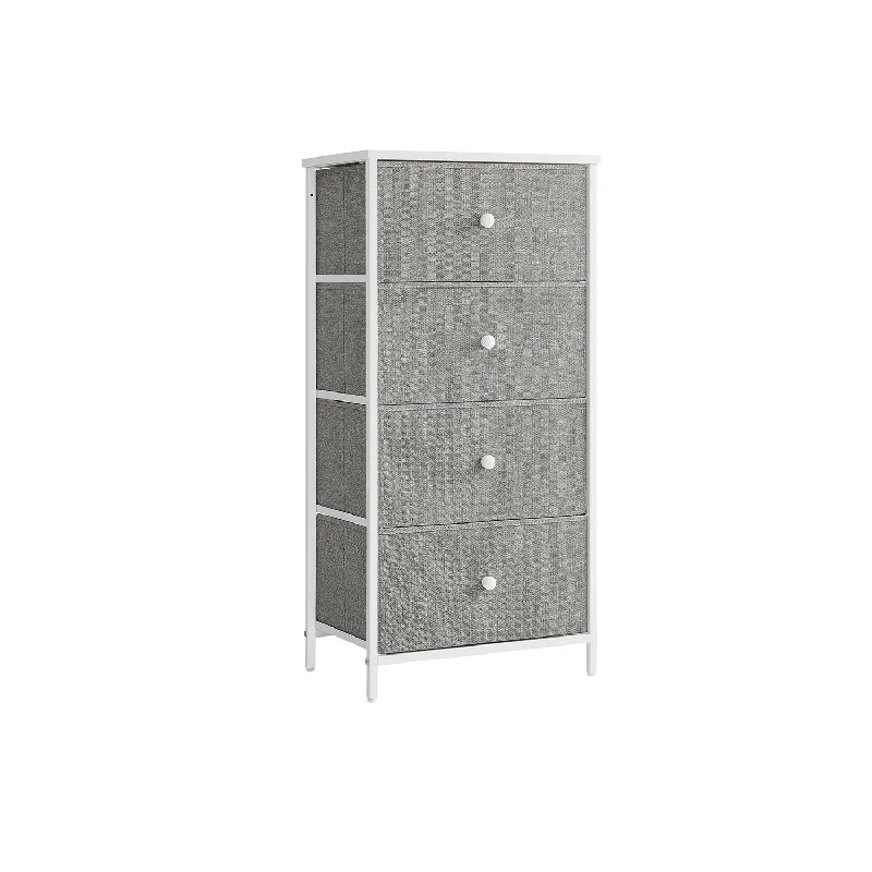 4 Bedroom Fabric Dresser Metal Frame Small Chest of Drawers