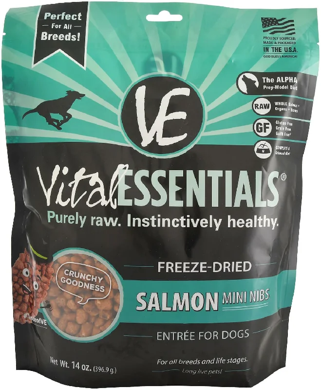 Vital Essentials Freeze-Dried Salmon Mini Nibs Dog Food