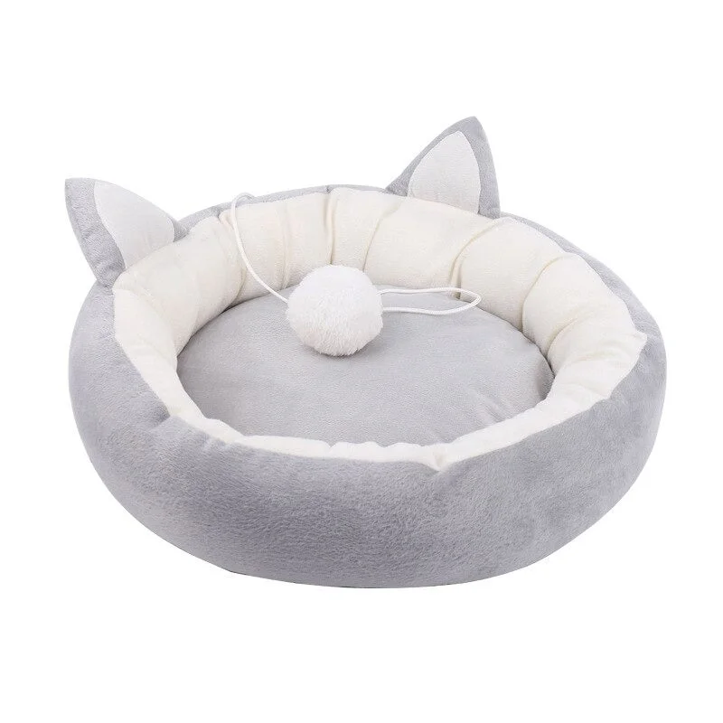 Washable Round Cat Bed