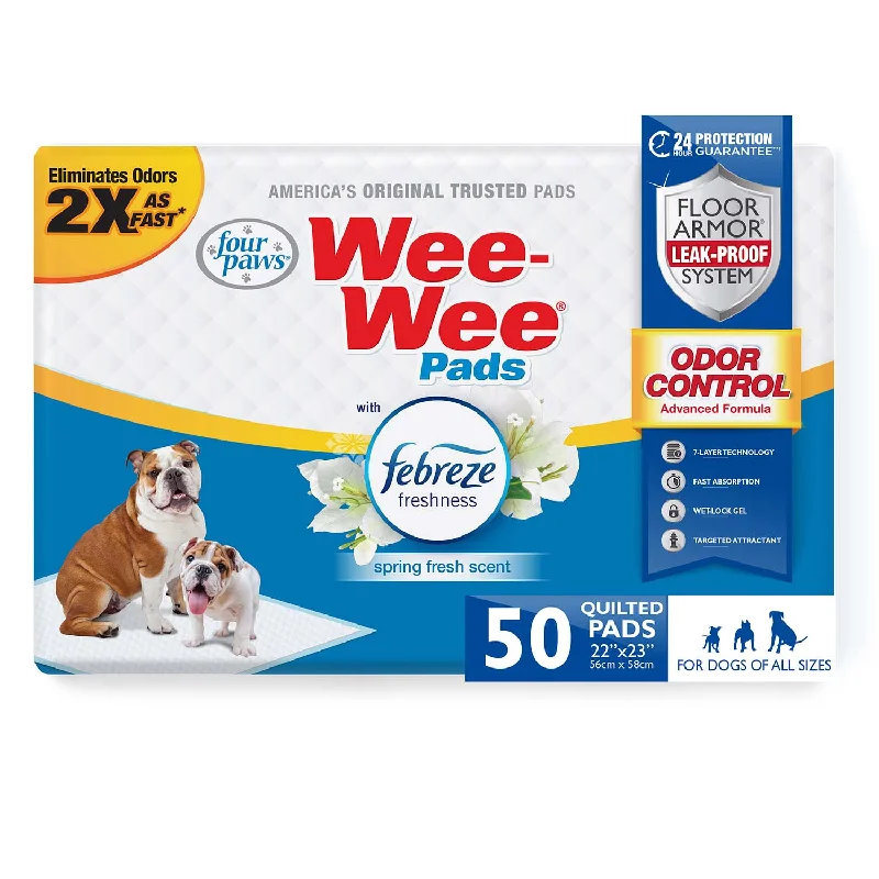 Wee-Wee Odor Control Dog Training Pads with Febreze Freshness