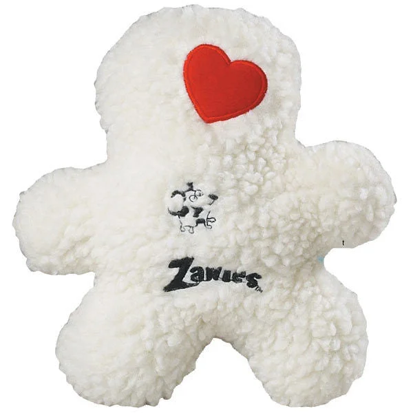 White Zanies Embroidered Berber Boy 8" Dog Toy