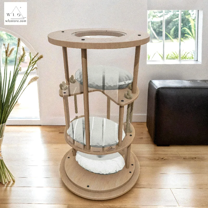 WLO® Natural Ocean Gate Modern Cat Tree