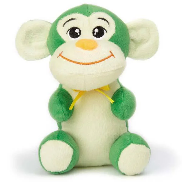 Zanies Honey Monkey Green Dog Toy