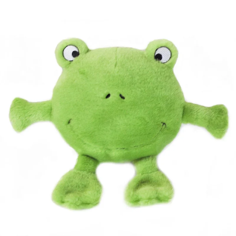 Zippy Paws Brainy Frog Plush Squeaker Toy