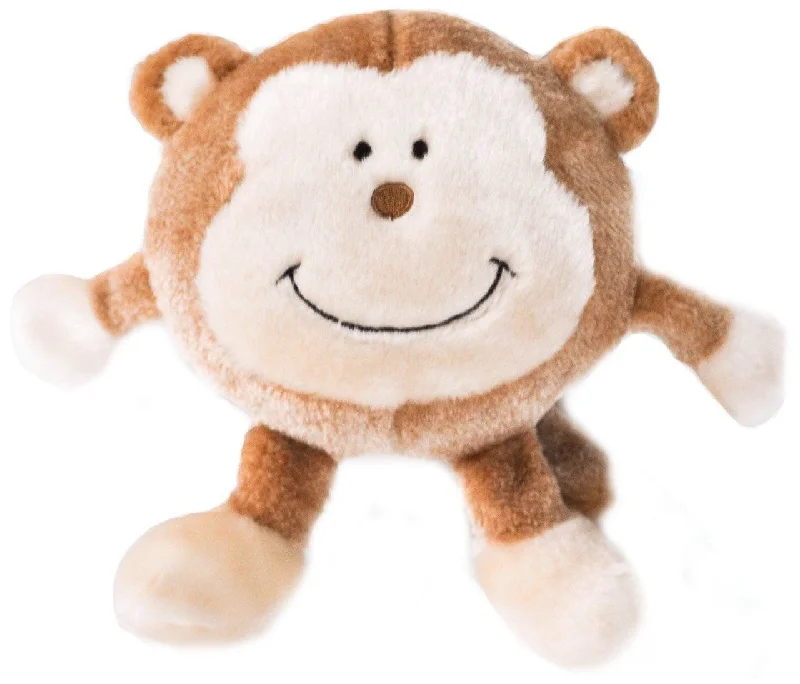 Zippy Paws Brainy Monkey Plush Squeaker Toy