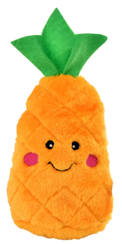 Zippy Paws NomNomz Pineapple Plush Squeaker Dog Toy