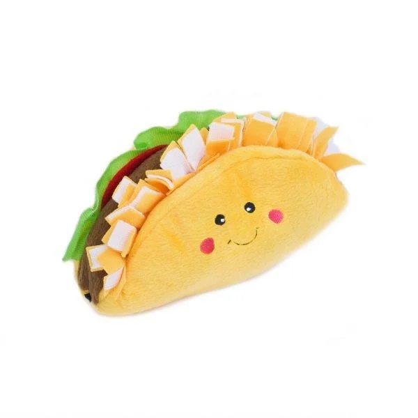 ZippyPaws NomNomz Plush Taco Dog Toy (Plush Toy)