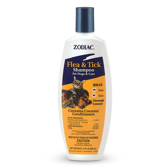 ZODIAC FLEA & TICK SHAMPOO FOR DOGS & CATS