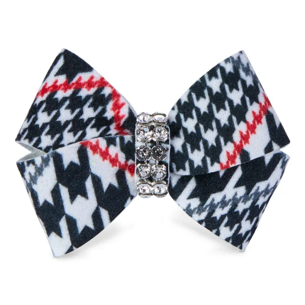 Classic Glen Houndstooth Nouveau Bow Hair Bow