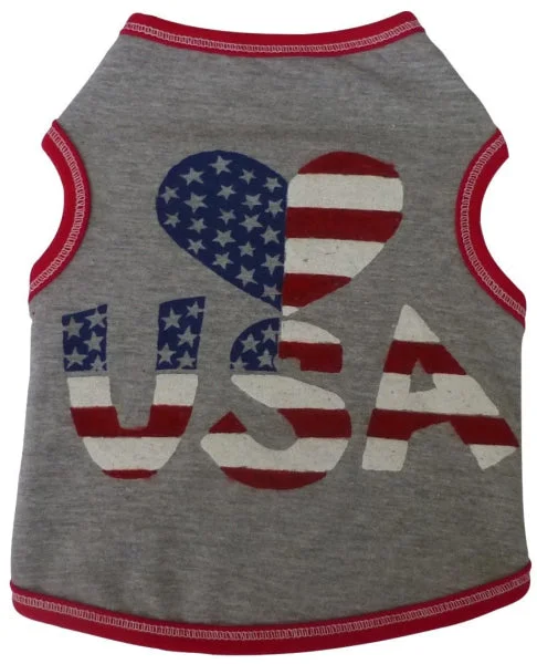 Heart USA Dog Tank