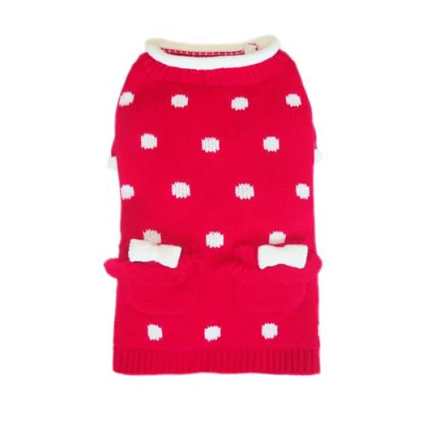 Lala Dog Sweater - Red