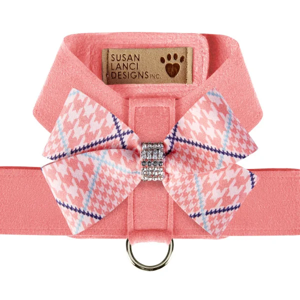 Peaches N' Cream Glen Houndstooth Nouveau Bow Tinkie Harness