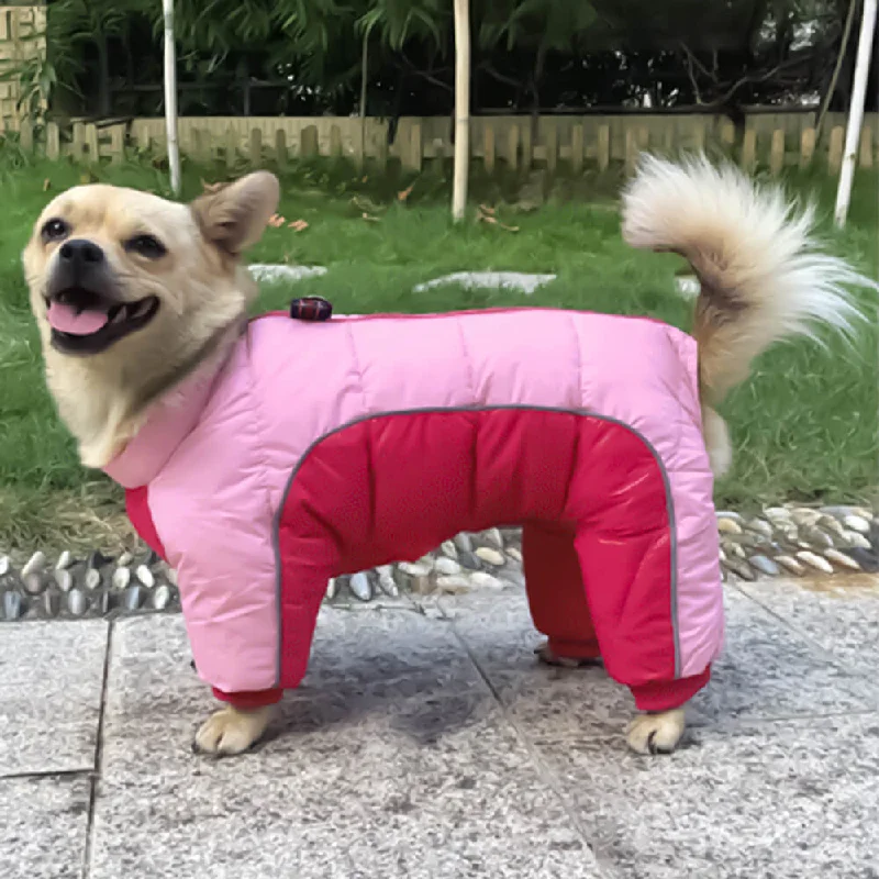 Ultimate Warmth Reflective Waterproof Washable Four-Legged Dog Coat