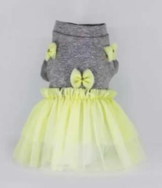 Yellow Pastel Bow Dress